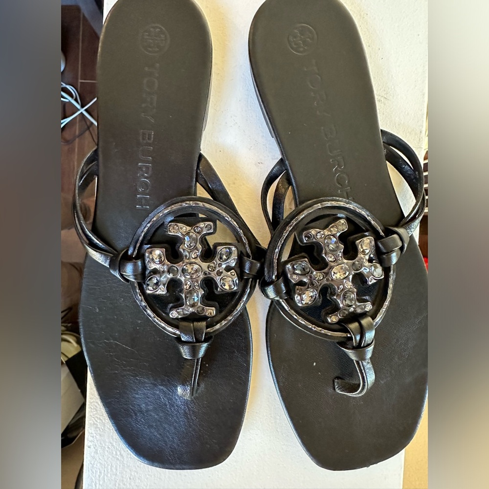 Tory Burch Women’s Jeweled Miller Sandals size 8